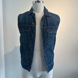 rag & bone Blue Denim Vest